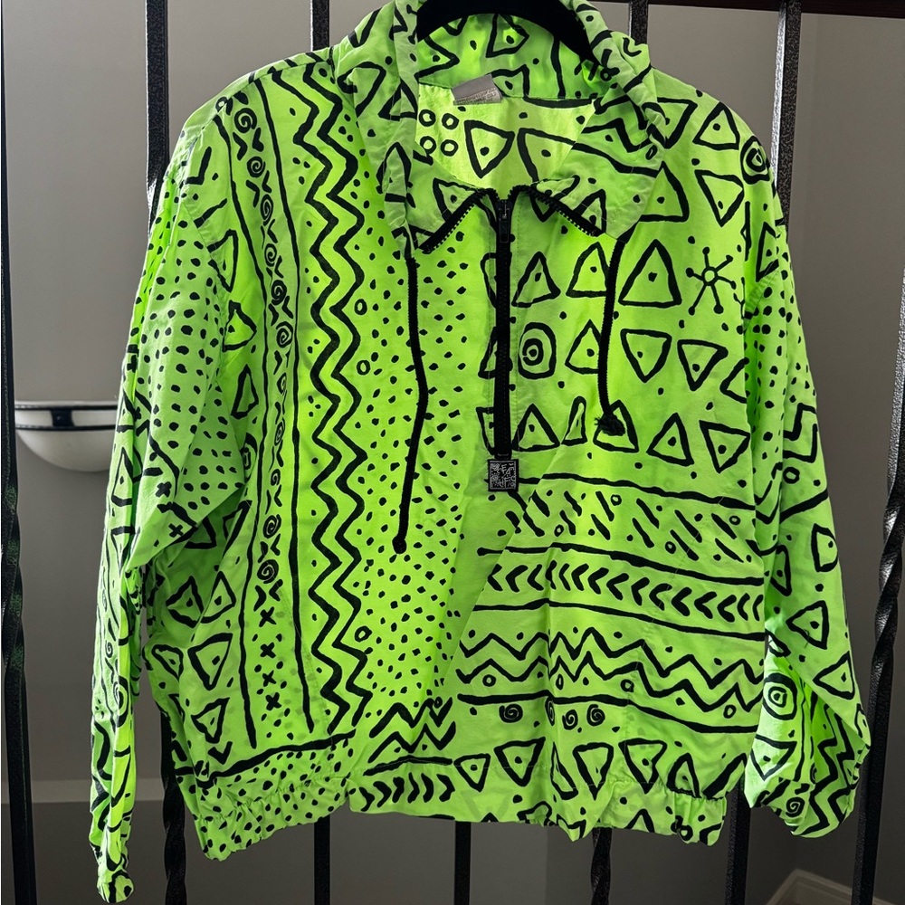 Vintage Neon Green Graphic Sweatshirt